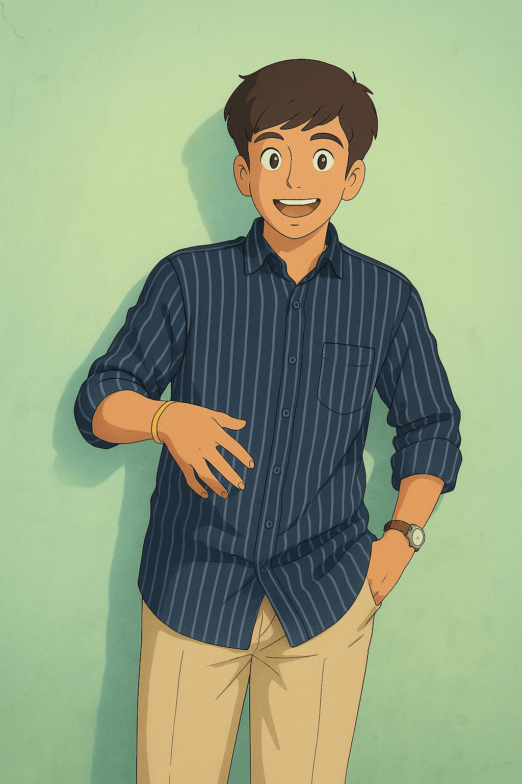 Student working